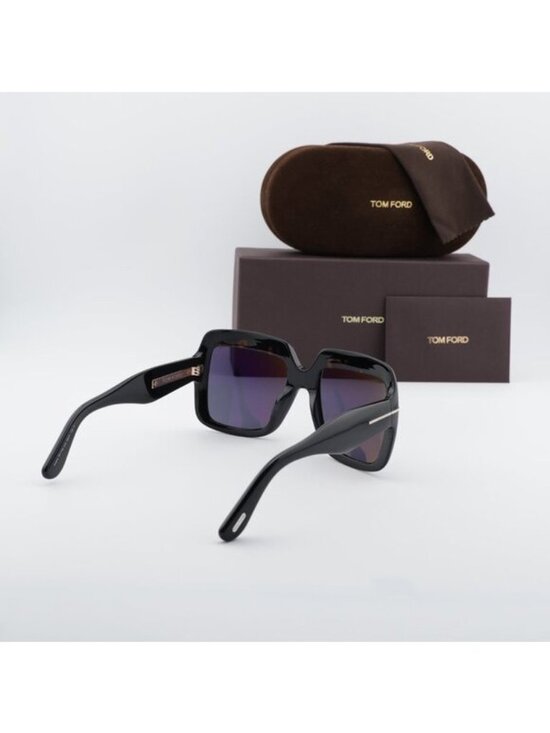Tom Ford Aurora FT1194 01A Square Sunglasses - Black/Smoke main image 9